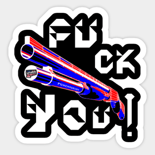 Fuck You, v. White Text Sticker